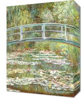 Obraz 30x40cm Bridge over a Pond of Water Lilies, Monet Vintage