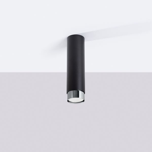 Plafon NERO 22,5 czarny/chrom zdjęcie 2