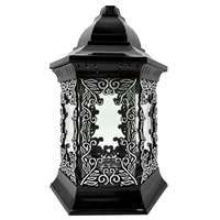Znicz kapliczka GLAMOUR Lampion L-13 R2 srebrny 27cm