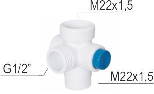 Przełącznik natrysku Dafi  - kolor biały na Arena.pl