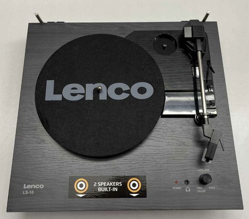 GRAMOFON LENCO LS-10 CZARNY SZARY VINYL RETRO TURNTABLE na Arena.pl