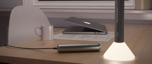 Latarka LED allocacoc FlashLight NightLight Recharge; SILVER, COOL na Arena.pl