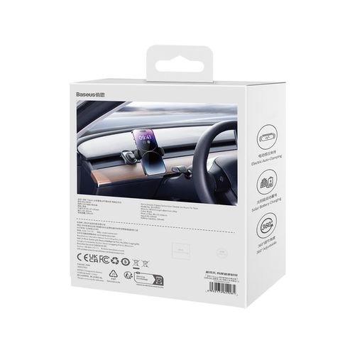 Uchwyt samochodowy z panelem słonecznym do Tesla Model 3 / Y T-Space czarny na Arena.pl