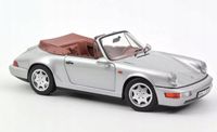 NOREV PORSCHE 911 Carrera 2 Cabriolet 1990 Silver 1:18