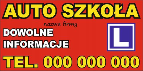 BANER REKLAMOWY projekt 200x100cm BIURO RACHUNKOWE na Arena.pl