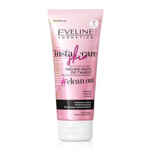 Eveline Insta Skin Care 75ml oczyszczający peeling-pasta do twarzy przeciw zaskórnikom