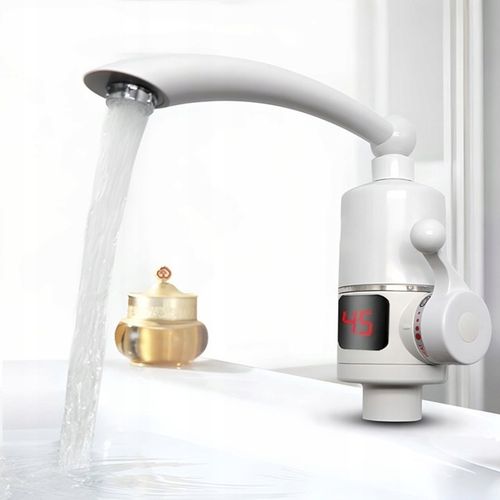 PRZEPŁYWOWY PODGRZEWACZ DO WODY ELEKTRYCZNY LCD FLEX OBROTOWY KRAN 3000W na Arena.pl