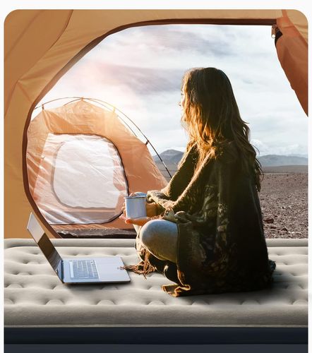 Łóżko dmuchane iDOO King size I-C-020, 203x152x38 cm, z pompką, Po naprawie na Arena.pl