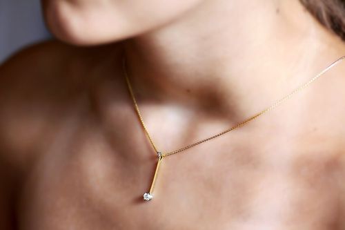 Złoty wisiorek WXD1593 - Diament na Arena.pl