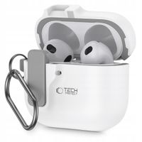 2 x Etui Tech-Protect Slim Hook na AirPods 4 - białe
