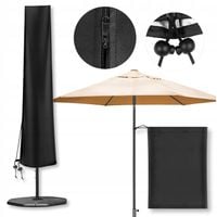 POKROWIEC NA PARASOL OGRODOWY OSŁONA OCHRONNY WODOODPORNY Z ZAMKIEM 2-3M