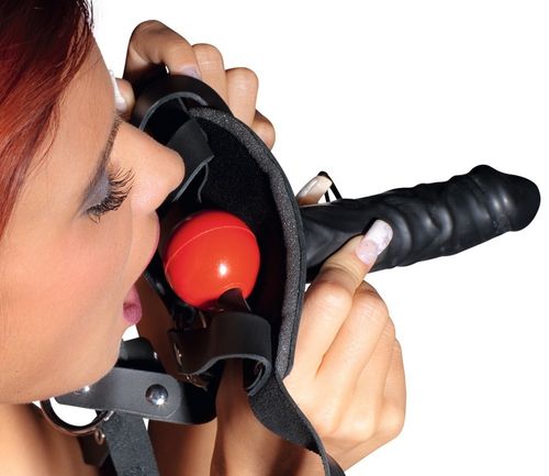 ZADO Strap-on maska z dildo i kneblem na Arena.pl