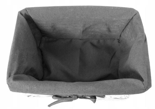 KOSZYK WIKLINOWY KOSZYCZEK POJEMNIK ORGANIZER ŁAZIENKOWY BIAŁY 30cm na Arena.pl