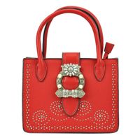 Ozdobny mały kuferek listonoszka z paskiem Acess