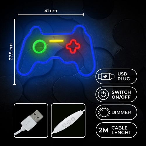 Neon PLEXI LED GAMEPAD multikolor FPNE03X Forever Light na Arena.pl