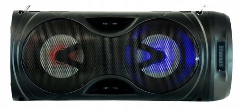 PRZENOŚNA KOLUMNA GŁOŚNIK KARAOKE BLUETOOTH +2 MIKROFONY BEZPRZEWODOWE na Arena.pl