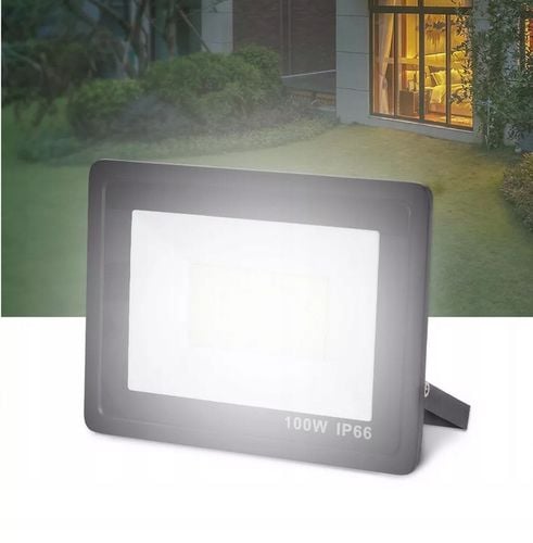 HALOGEN LED NAŚWIETLACZ LAMPA 100W REFLEKTOR SZKŁO HARTOWANE 9000lm na Arena.pl