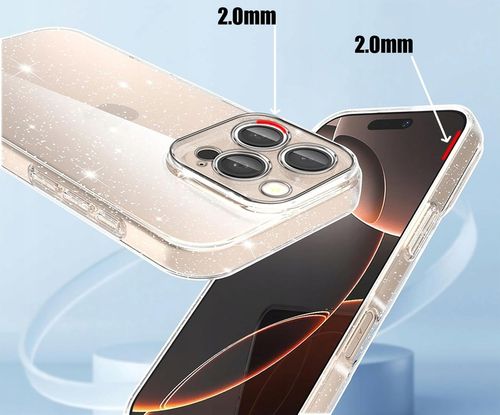 Etui do iPhone 16 Pro SILIKONOWE BROKAT clear CASE + SZKŁO OCHRONNE 9H na Arena.pl