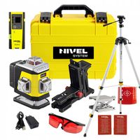 Nivel System CL4R Laser krzyżowy czerwony zestaw