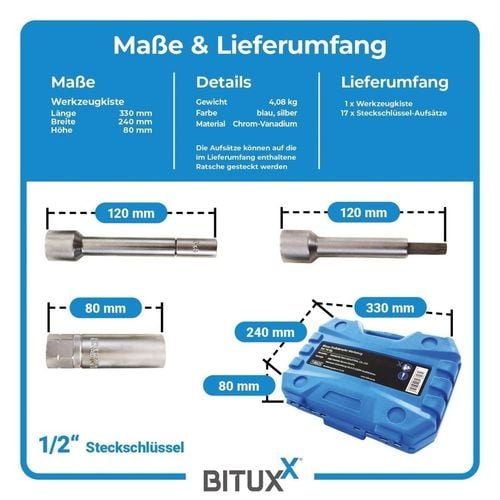 19605  Zestaw narzędzi do amortyzatorów 1/2" w walizce profesjonalne na Arena.pl