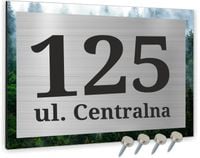 Tabliczka Numer na dom 20 x 15 cm aluminium Z NADRUKIEM UV