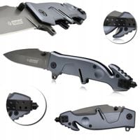 Nóż RATOWNICZY Scyzoryk Składany Zbijak TAKTYCZNY