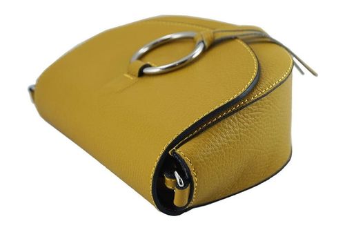 Damska skórzana listonoszka włoska - Chabrowa na Arena.pl