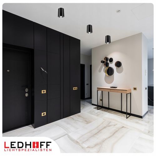 Oprawa natynkowa Halogenowa SPOT Tuba LED GU10 DUŻA czarna RUCHOMA na Arena.pl