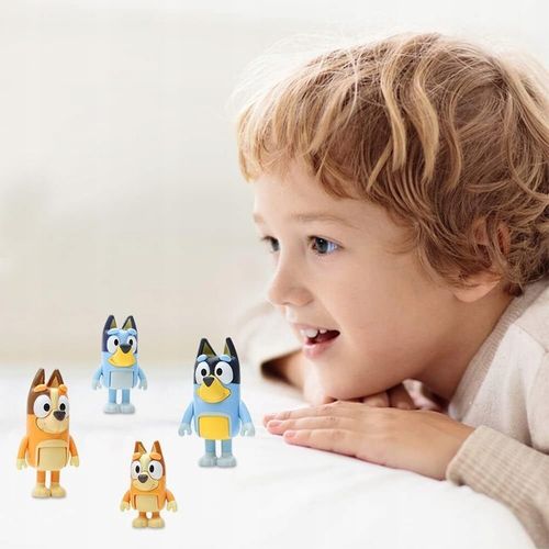 FIGURKI BLUEY Z RODZINĄ BLUE CAŁY ZESTAW 8 SZTUK BLUEY & FAMILY na Arena.pl