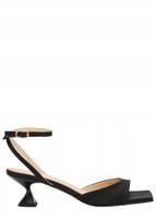 ALOHAS Sandały satynowe Skye 50 damskie czarne rozmiar 35