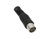 Gniazdo antenowe proste CZARNE długie