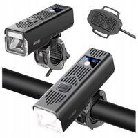 LAMPKA ROWEROWA LATARKA LED PRZÓD NA USB NA KIEROWNICĘ ROWER MOCNA KLAKSON