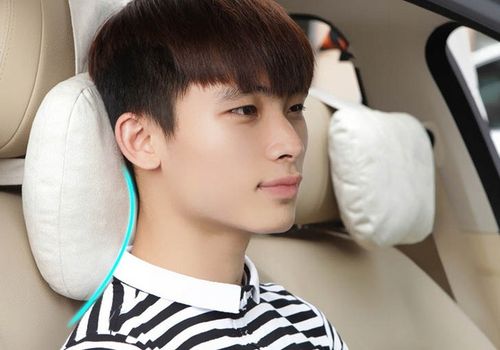 Poduszka Samochodowa Pod Szyję Głowę Kark Podróżna Zagłówek Zamszowa 2szt na Arena.pl