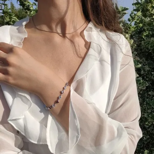 BRANSOLETKA DAMSKA SERCE SERCA ŁAŃCUSZEK SREBRNA na Arena.pl