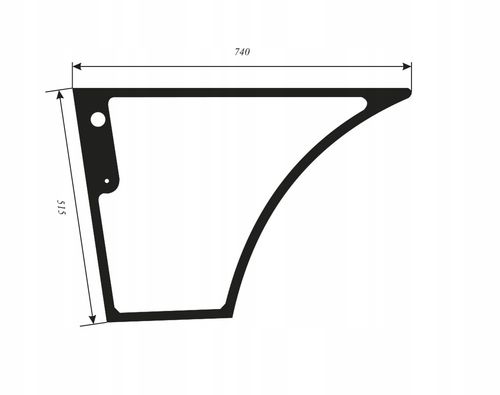 Szyba drzwi dolna lewa New Holland LB, B, Hitachi FB, Fiat FB 8581624 na Arena.pl