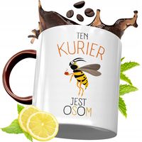 Kubek Bordowy Dla Kuriera Na Urodziny Prezent Z Nadrukiem Ze Zdjęciem