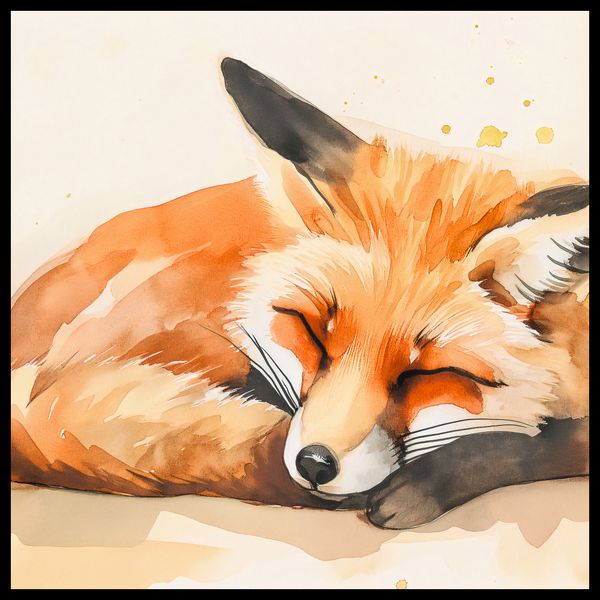 Plakat 80x80cm Akwarelowa Sielanka zdjęcie 2