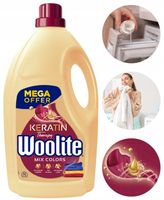 WOOLITE Płyn Do Prania Kolorów Ochrona Intensywność Keratin Therapy 4,5 l