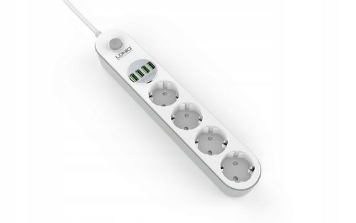 Listwa zasilająca 4 Gniazda + 4x USB Przedłużacz na Arena.pl