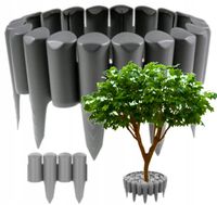 SOLIDNA POLSKA PALISADA OGRODOWA OBRZEŻE OGRODOWE SZARE SZARY 240 cm