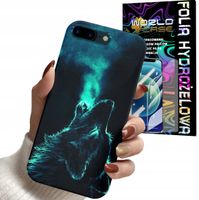 ETUI CASE DO IPHONE 7 8 PLUS - WILK ZWIERZĘTA KOLOROWE OBUDOWY + FOLIA