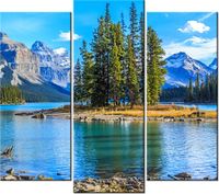 90 80CM OBRAZ T3 ELEM JEZIORO MALIGNE DRUK ŚCIENNY