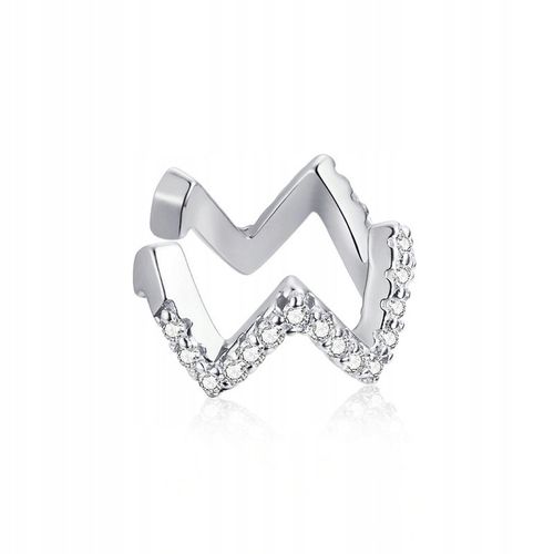 Kolczyk Nausznica Kolczyk Cyrkonie Nausznica Srebro 925 na Arena.pl