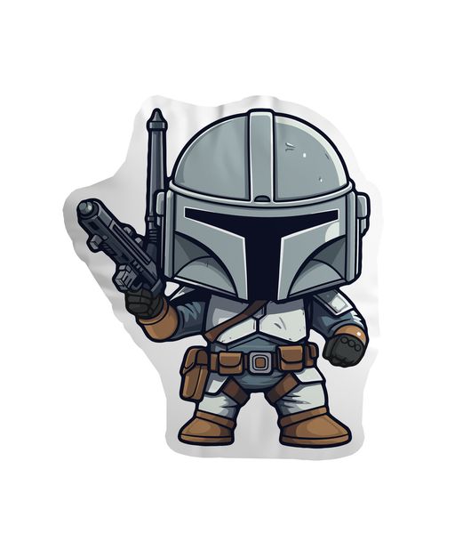 Poduszka Chibi Mandalorian - Boba Fett zdjęcie 1