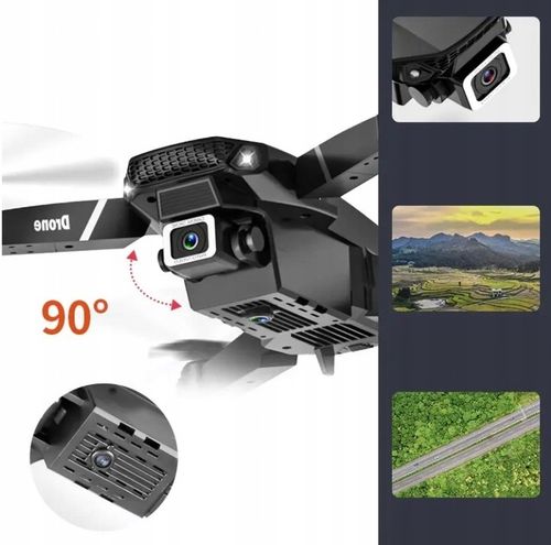 DRON PRO 2x KAMERA 4K ZAWIS 200M UNIKANIE PRZESZKÓD WIFI TORBA PILOT na Arena.pl