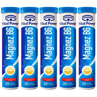 Krüger Suplement diety magnez + B6 smak cytrynowy 80 g (20 sztuk) x 5 sztuk