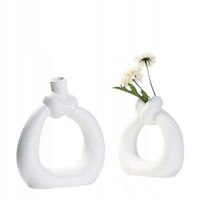 wazon ceramiczny biały 2 szt