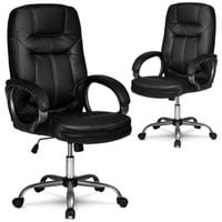 Fotel gabinetowy ze skóry Sofotel 355 czarny