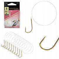 Haczyki WIĄZANE SODE Przypony GOTOWE 10 SZT r 8