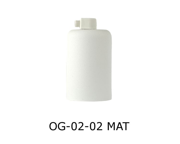 OPRAWKA E27 OSŁONKA DEKORACYJNA METALOWA BIAŁA MAT + BIAŁY zdjęcie 1